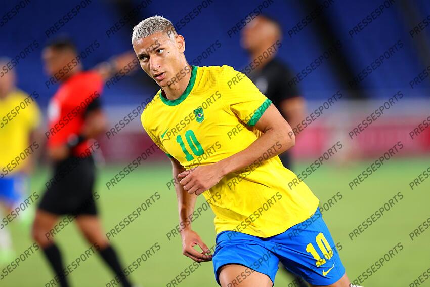 Kanagawa, Japan. 22nd July, 2021. Richarlison (BRA) Football/Soccer : Men's  First Round Group D match between Brazil 4-2 Germany during the Tokyo 2020  Olympic Games at the International Stadium Yokohama in Kanagawa