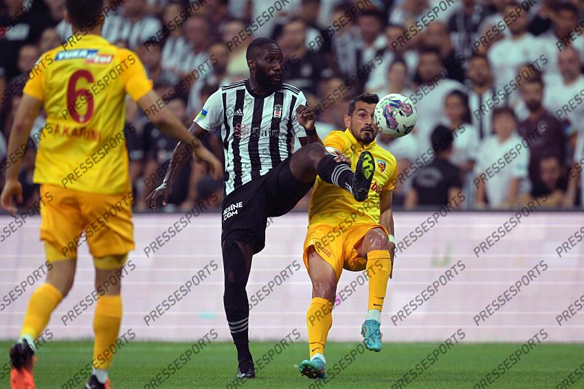 ISTANBUL - Emrah Bassan of Kayserispor during the Turkish Super Lig match  between Besiktas AS and Yukatel