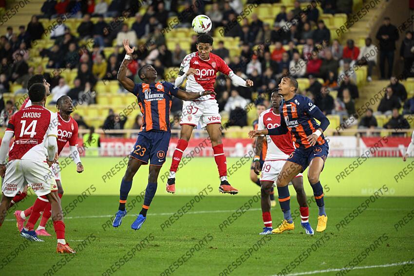 Presse sports Report FOOT L1 2023 MONACO MONTPELLIER 2 0